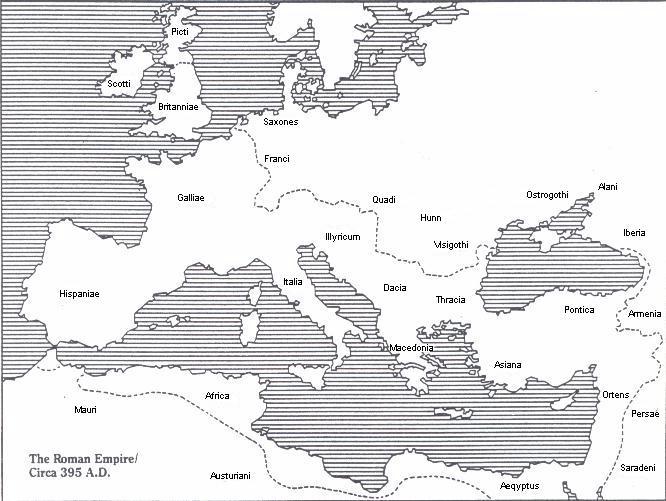 The Roman Empire Circa 395 A.D.