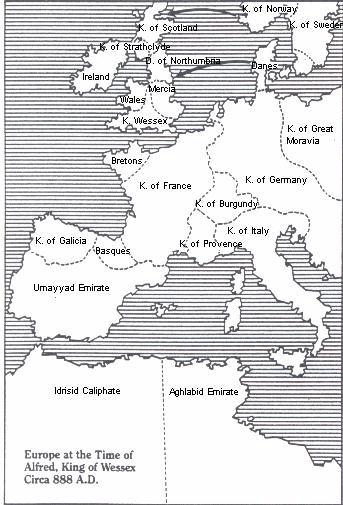 Alfred King of Wessex Circa 888 A.D.